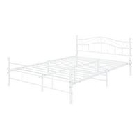 METALLBETT Florenz - Weiß, Metall (160/200cm) - [en.casa]