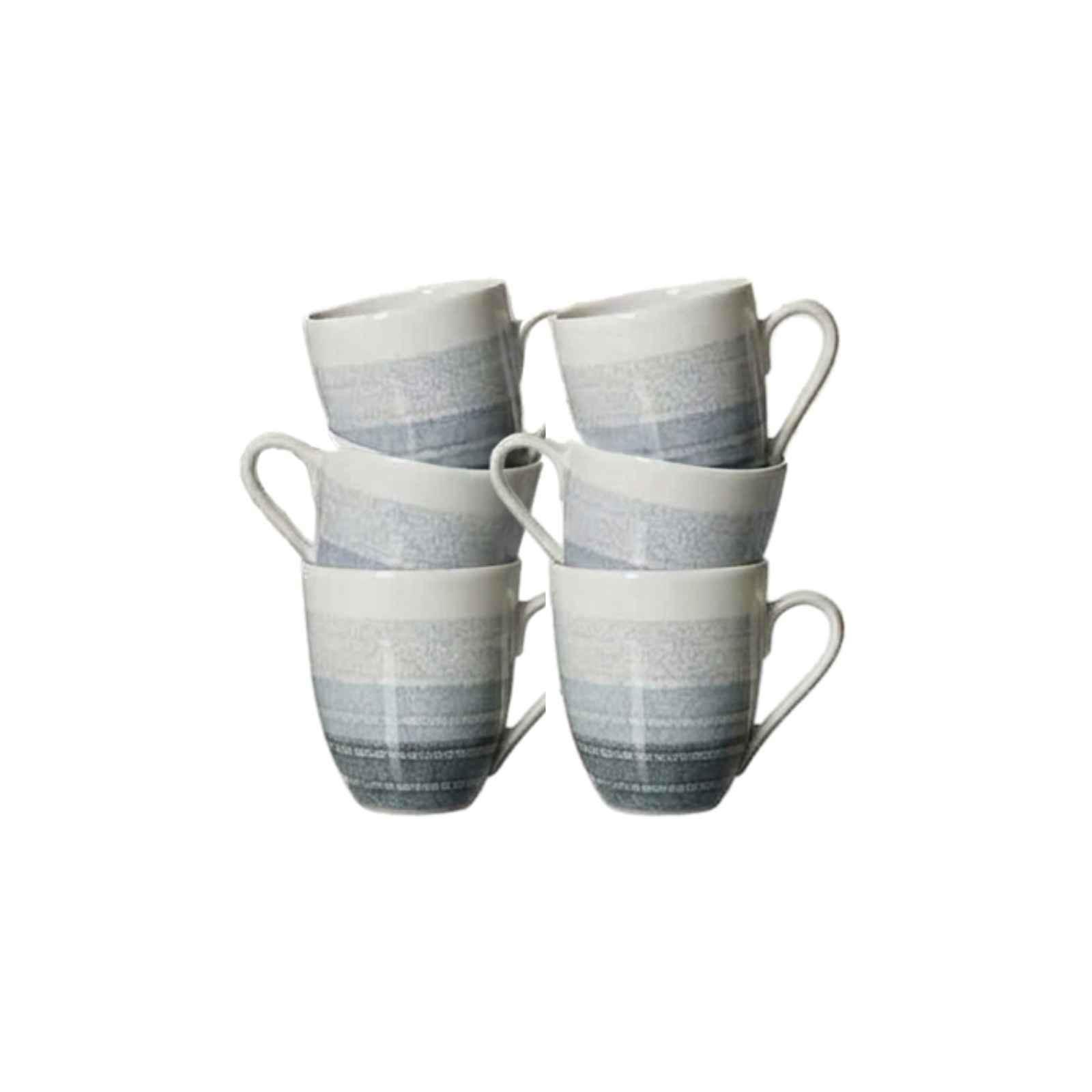 KAFFEEBECHER Trio Grau 320 ml 6er Set - Grau, Keramik (0.32L) - Ritzenhoff Breker