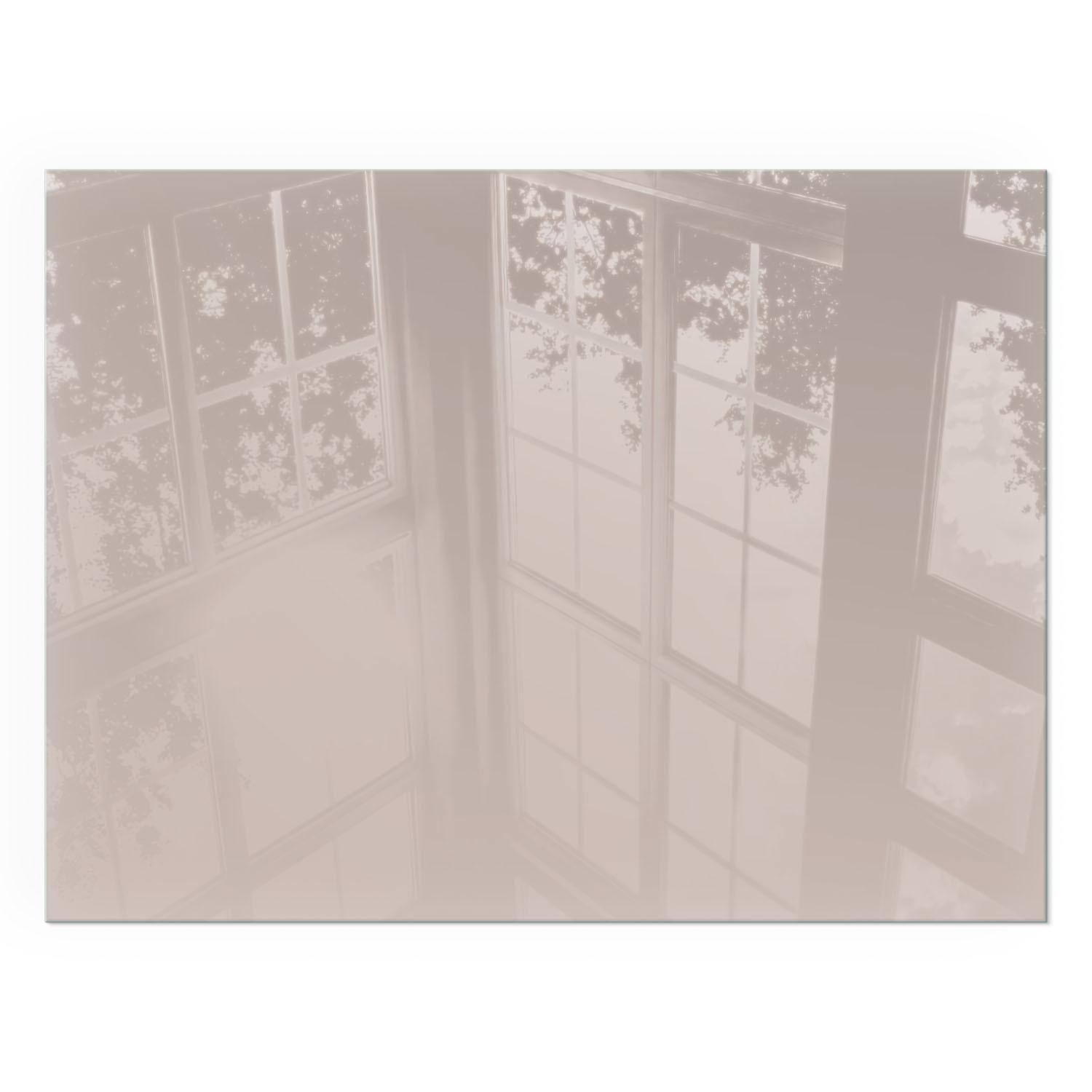 GLASPLATTE für Kamin 80x60 cm - Beige, Glas (80/60/0.4cm) - TULUP
