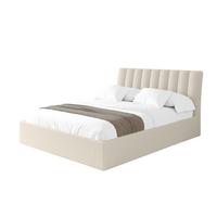 POLSTERBETT mit Bettkasten und Lattenrost, Bett mit Matratze H3/H4 - ILAN 160x200 Beige - Sandfarben, Holzwerkstoff/Textil (160/200cm) - ALTDECOR