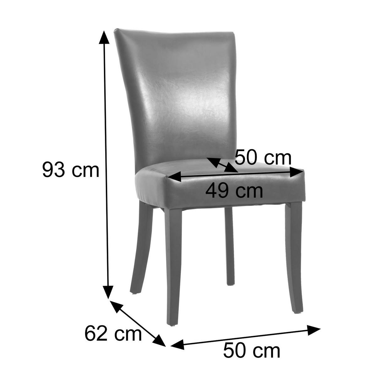 ESSZIMMERSTUHL Braun 6er-Set - Braun, Textil (50/93/62cm) - MCW