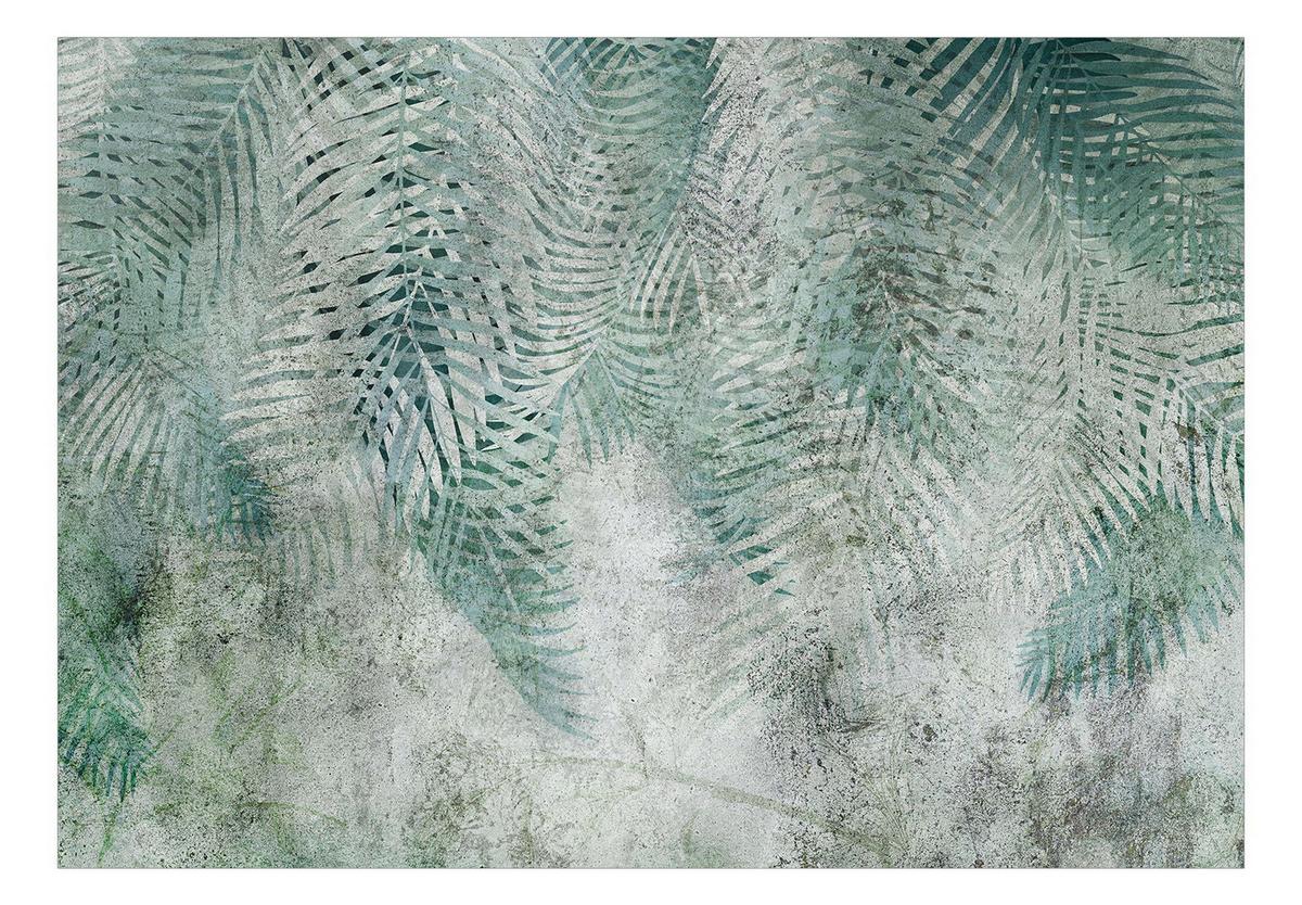 SELBSTKLEBENDE FOTOTAPETE 392/280 cm - Grau/Grün, Kunststoff/Textil (392/1cm) - KUNSTLOFT