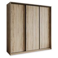 SCHWEBETÜRENSCHRANK NISSE 200/205/60 cm 3-türig Sonoma Eiche - Sonoma Eiche, Holzwerkstoff (200/205/60cm) - MASSENO