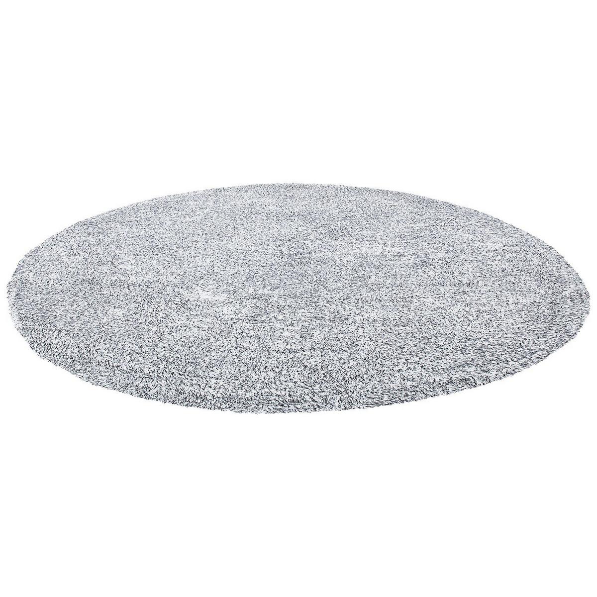 SHAGGY-TEPPICH Demre 140/140 cm - Schwarz, Kunststoff (140/140cm) - Beliani