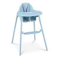 KINDERHOCHSTUHL aus Metall blau - Blau, Metall (56/56.5/46cm) - COSTWAY