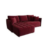 ECKSOFA Treviso - Bordeaux, Holzwerkstoff/Textil (245/185cm) - Fun Möbel