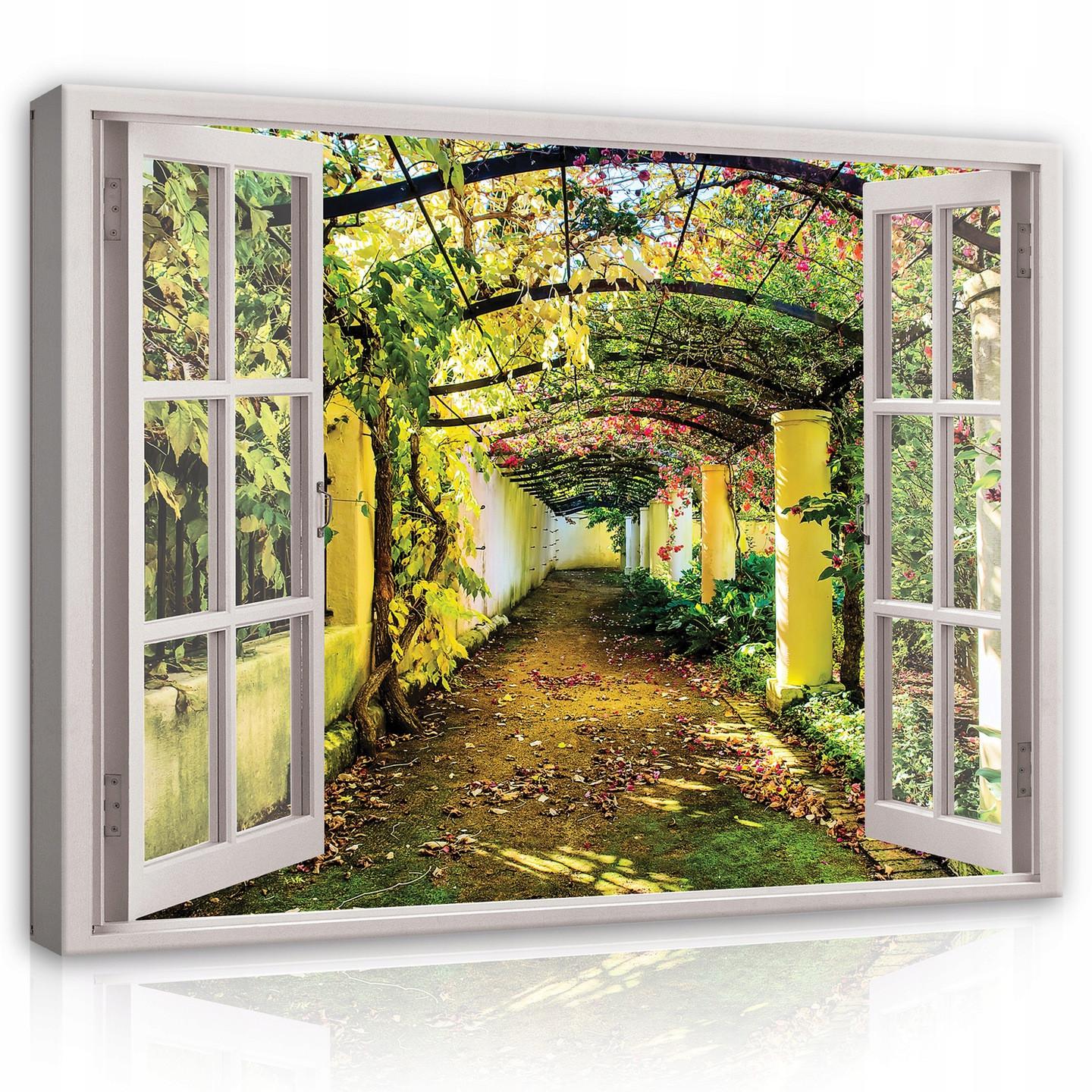 BILDER auf Leinwand Garten Natur Modern 100x70 - Multicolor, Holzwerkstoff (100/70cm) - Wallarena
