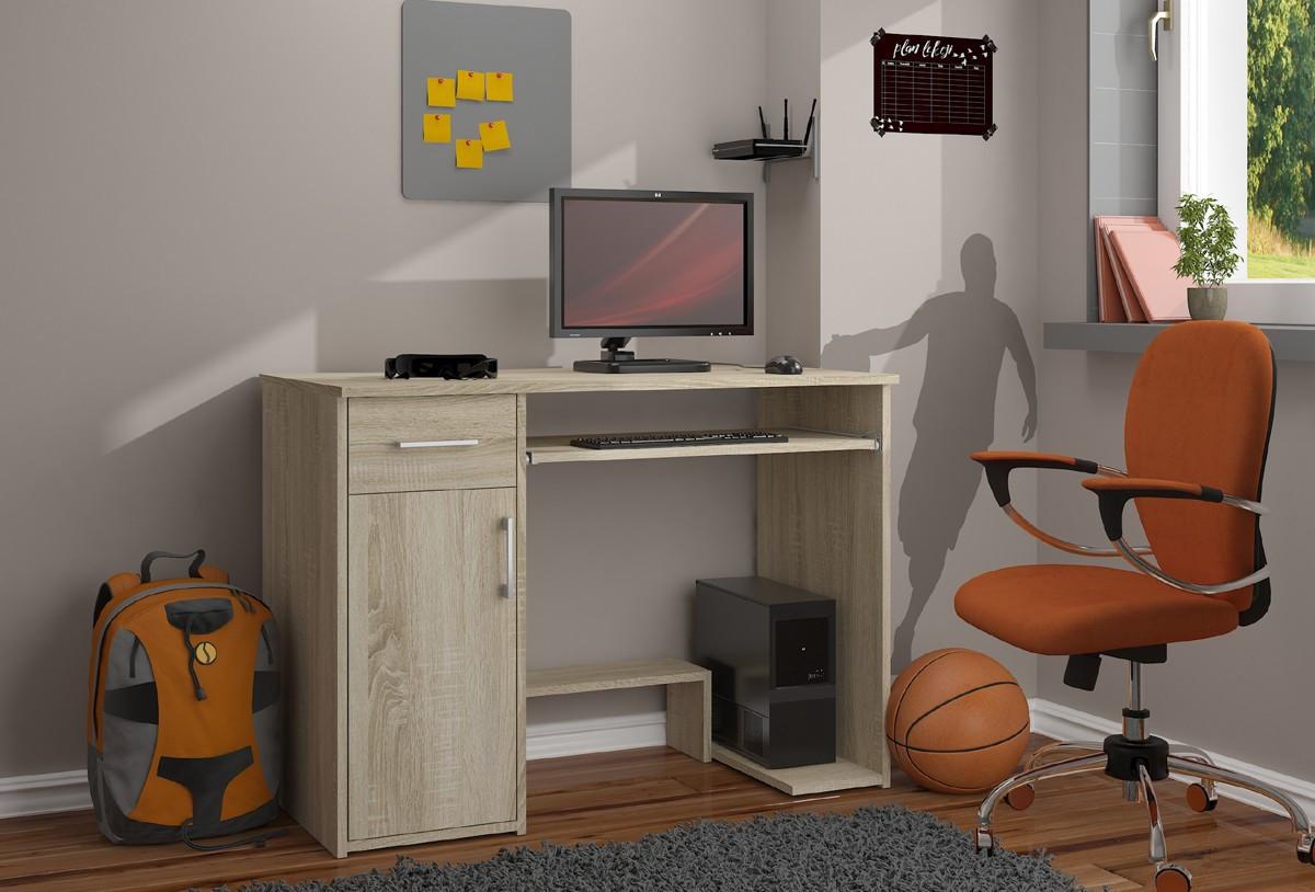 SCHREIBTISCH Eiche Sonoma 74/90/50 - Sonoma Eiche, Holzwerkstoff (120/59/74cm) - RAUMHIRSCH FURNITURE