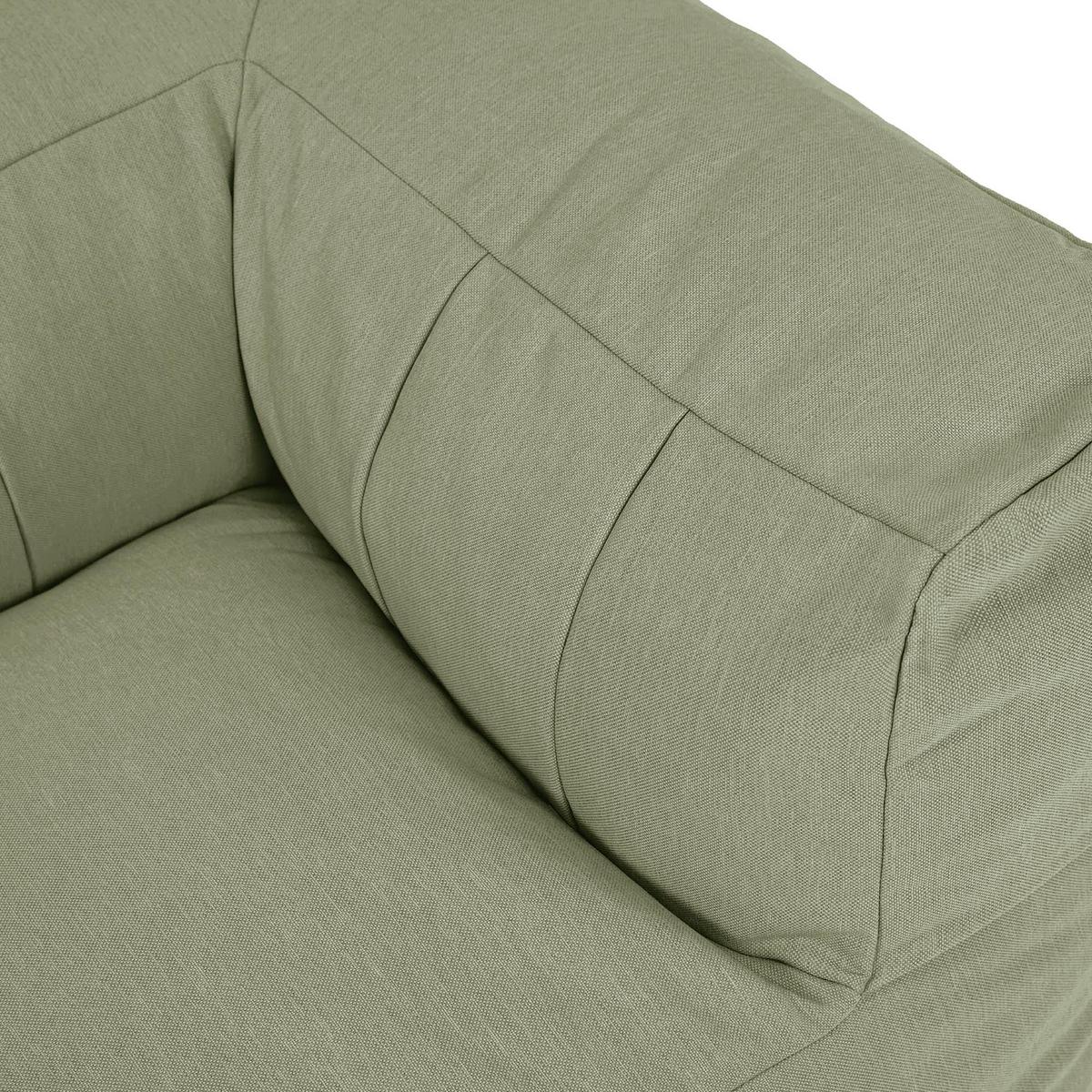 SITZSACK-SOFA Ecksessel - Grün, Textil (100/68/100cm) - icon