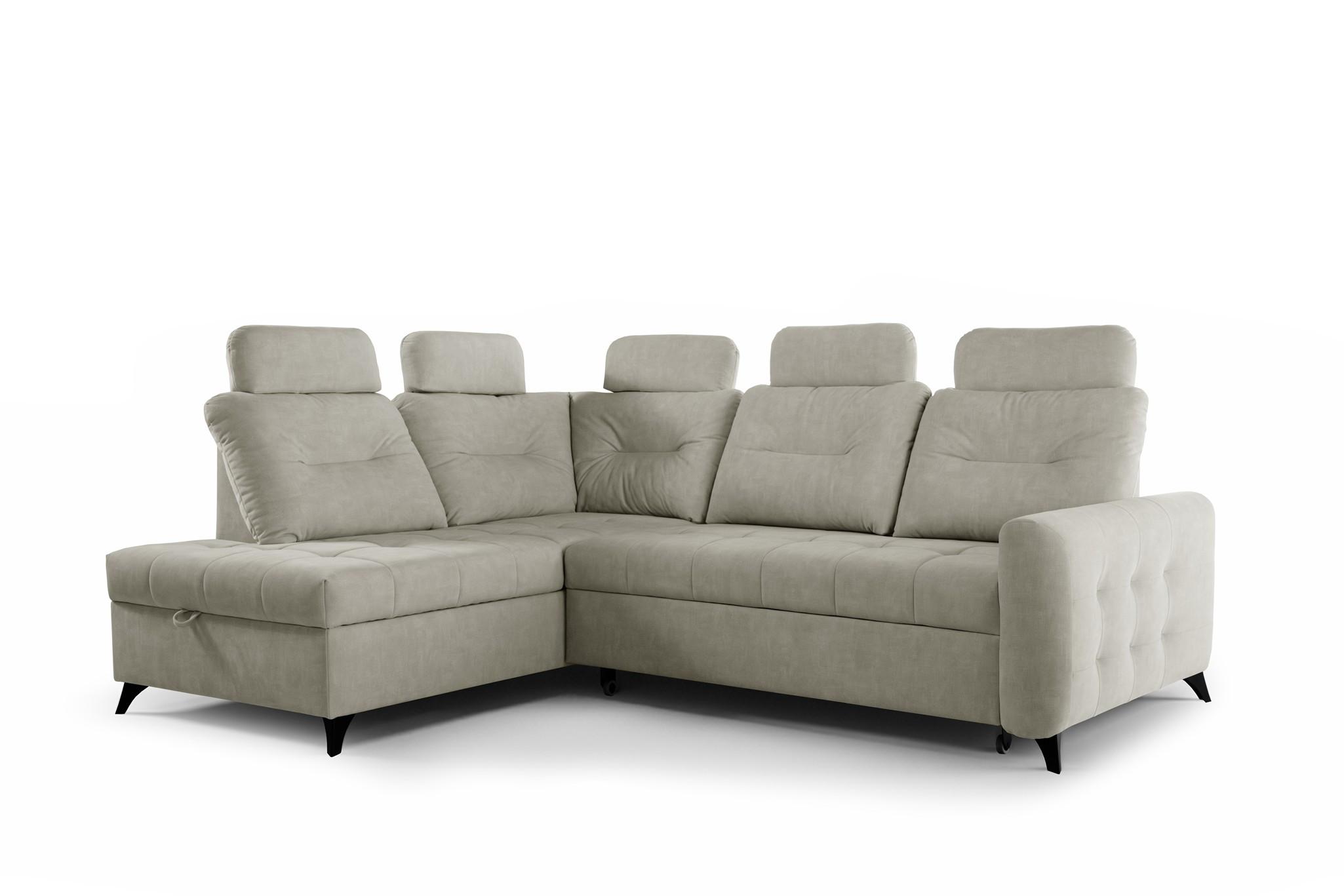 ECKSOFA Wendie - Beige, Holzwerkstoff/Textil (200/250cm) - Fun Möbel
