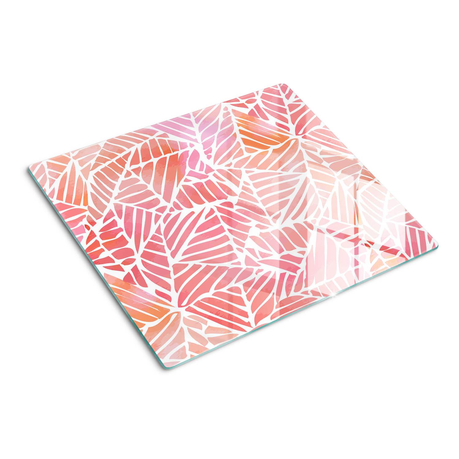 GLASPLATTE 60x52 cm Abstrakt - Pink, Glas (60/0.4/52cm) - TULUP