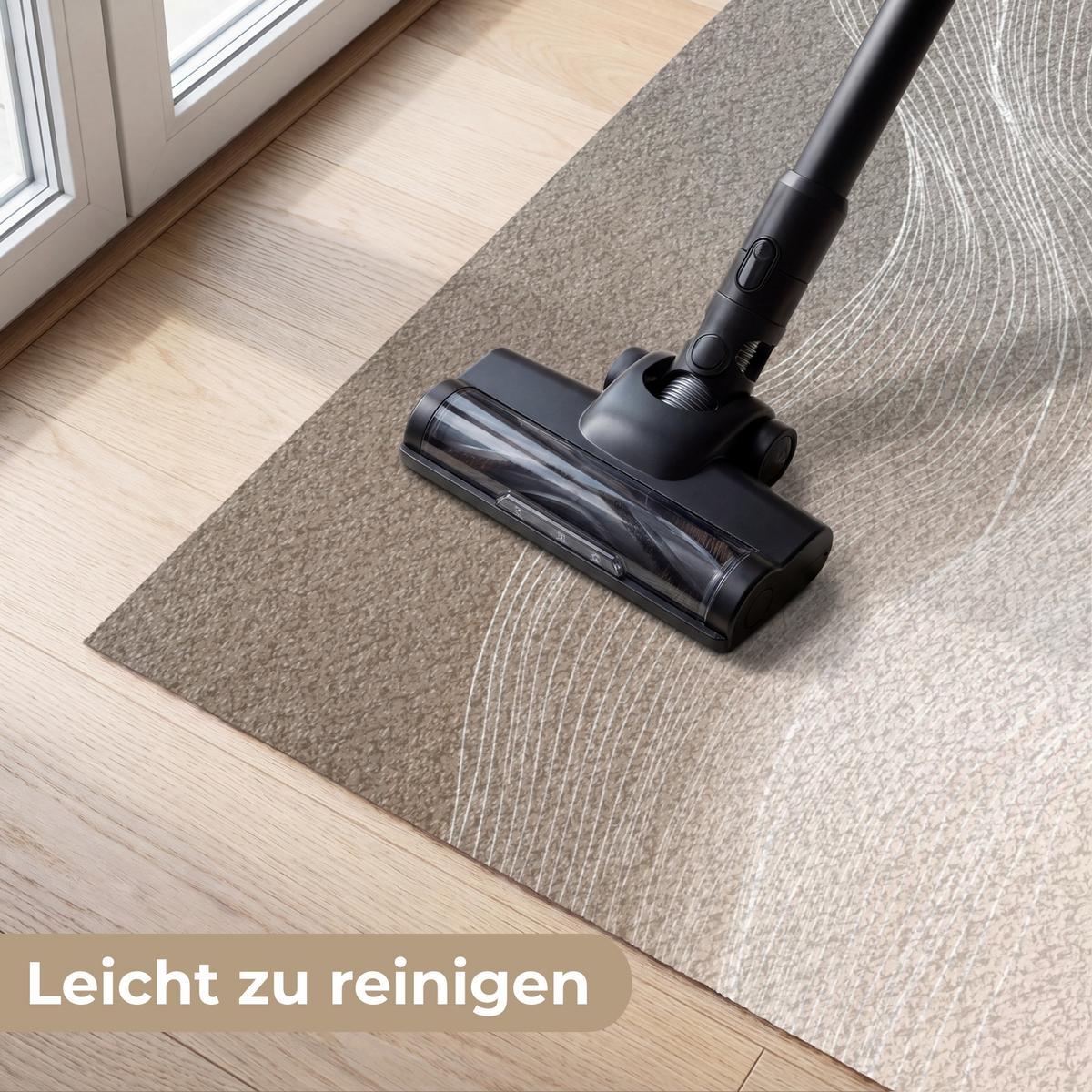 FUSSMATTE Wellenlinien - Luftströme - Harmonisch Schmutzfänger 120x80 cm - Beige, Kunststoff (120/0.4cm) - MuchoWow