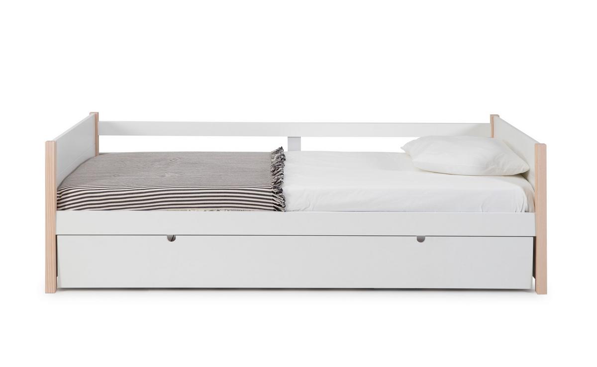 KINDERBETT Kiara Grau 200/98.5/62 cm - Grau, Holz (90/190cm) - Calicosy