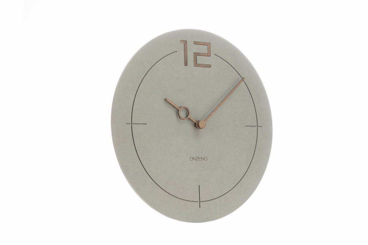 WANDUHR Design Grau 29/29 cm - Grau, Holzwerkstoff (29/29/1cm) - ONZENO