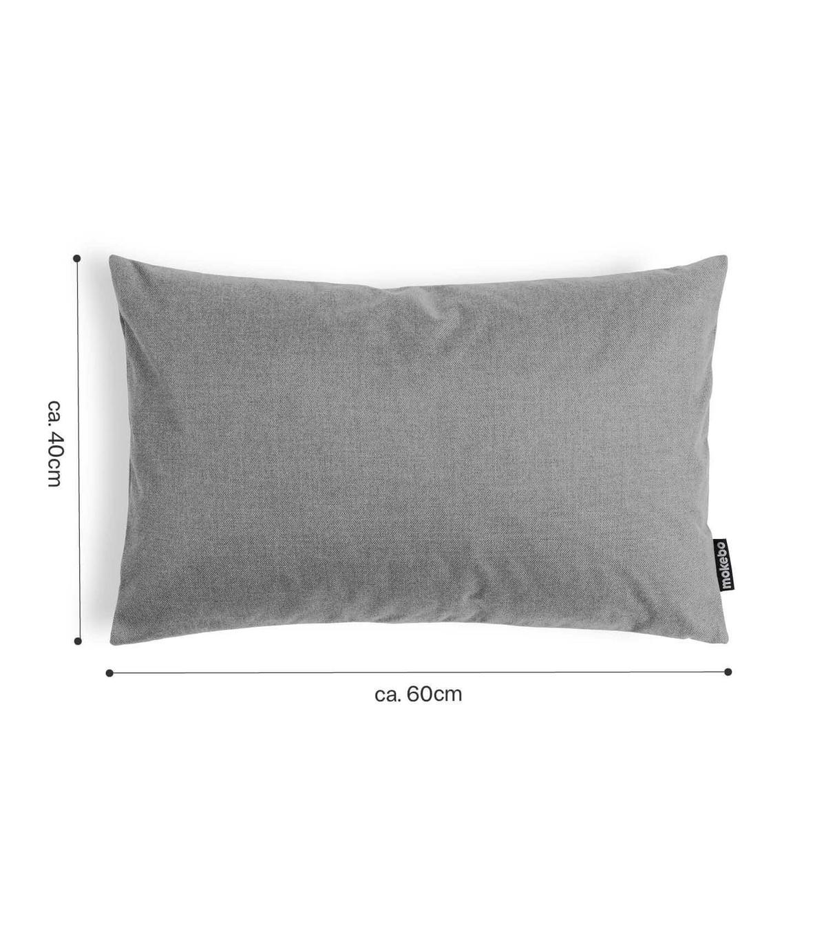 OUTDOOR KISSEN Der Daydream - Dunkelgrau, Textil (60/8cm) - Mokebo