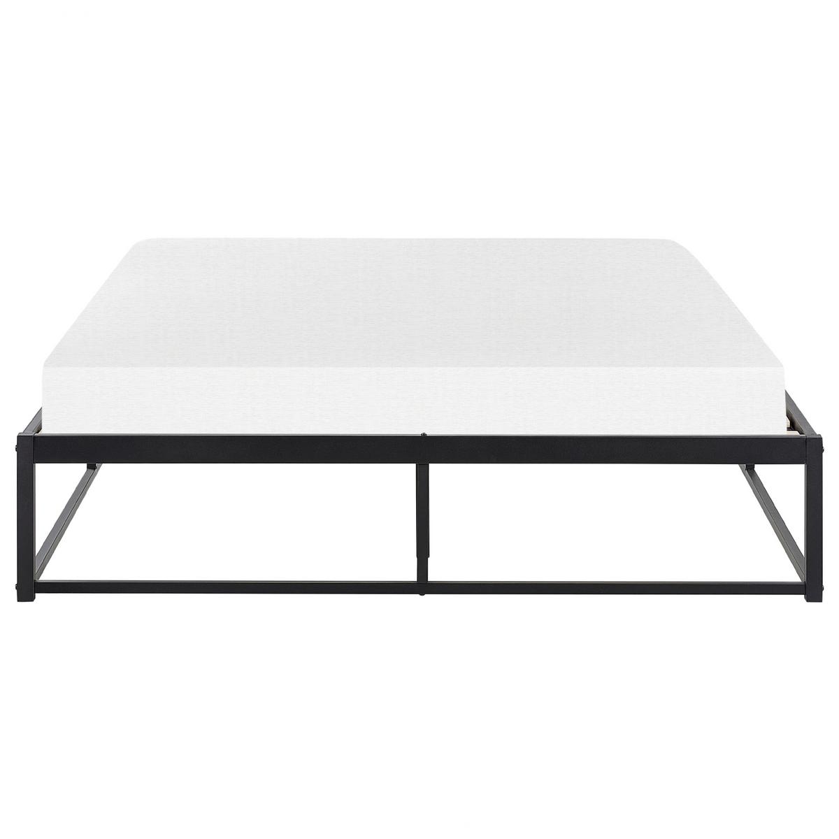 BETT mit Lattenrost 140/200 cm Schwarz Viry - Schwarz, Metall (140/200cm) - Beliani