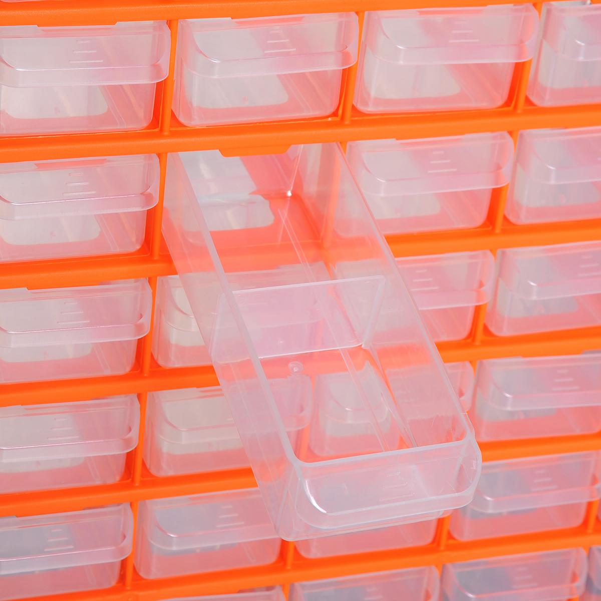 SORTIERKASTEN, Teile Box, Orange - Orange, Kunststoff (16/47.5/38cm) - DURHAND