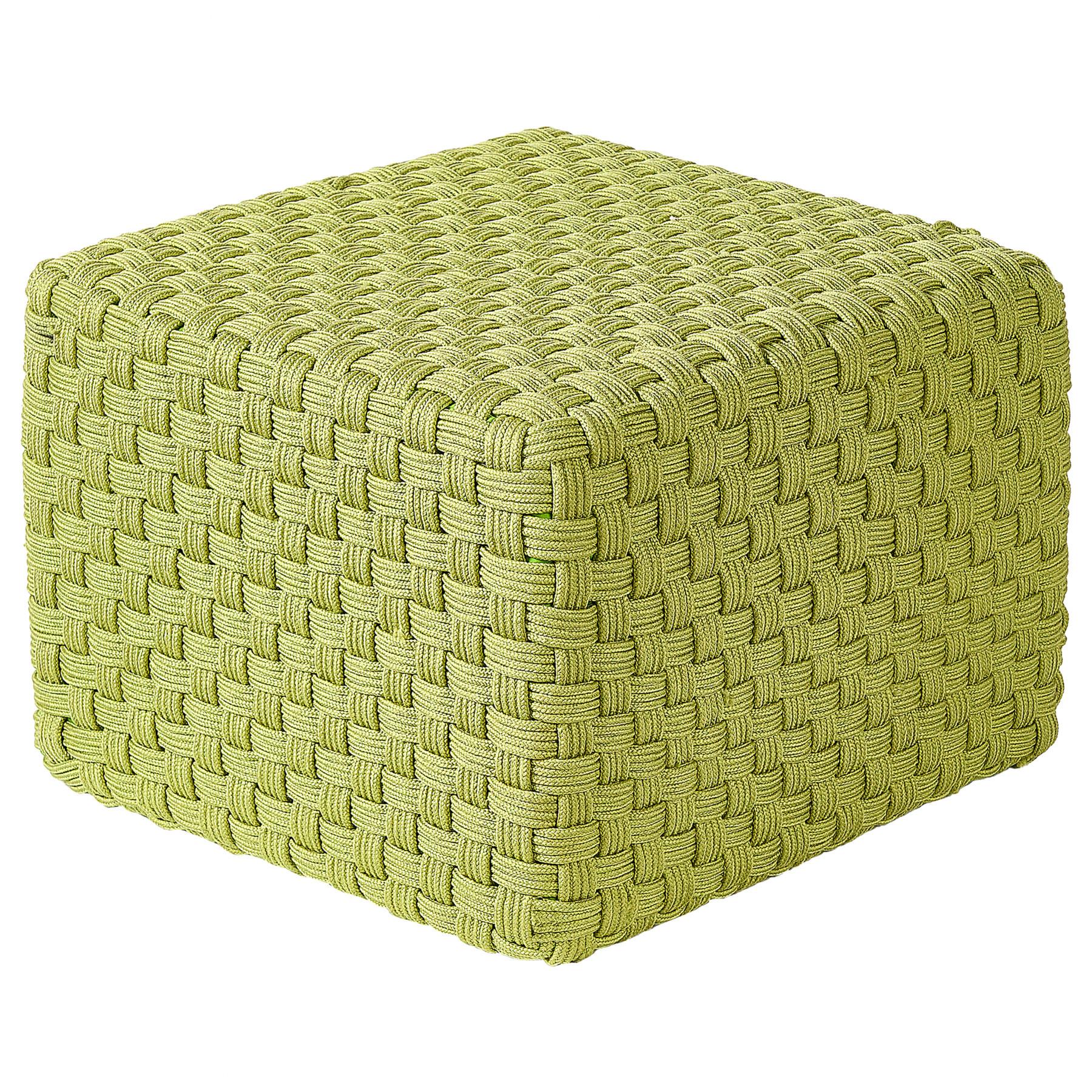 POUF Kunststoff Grün Nalli - Grün, Textil (50/35/50cm) - Beliani