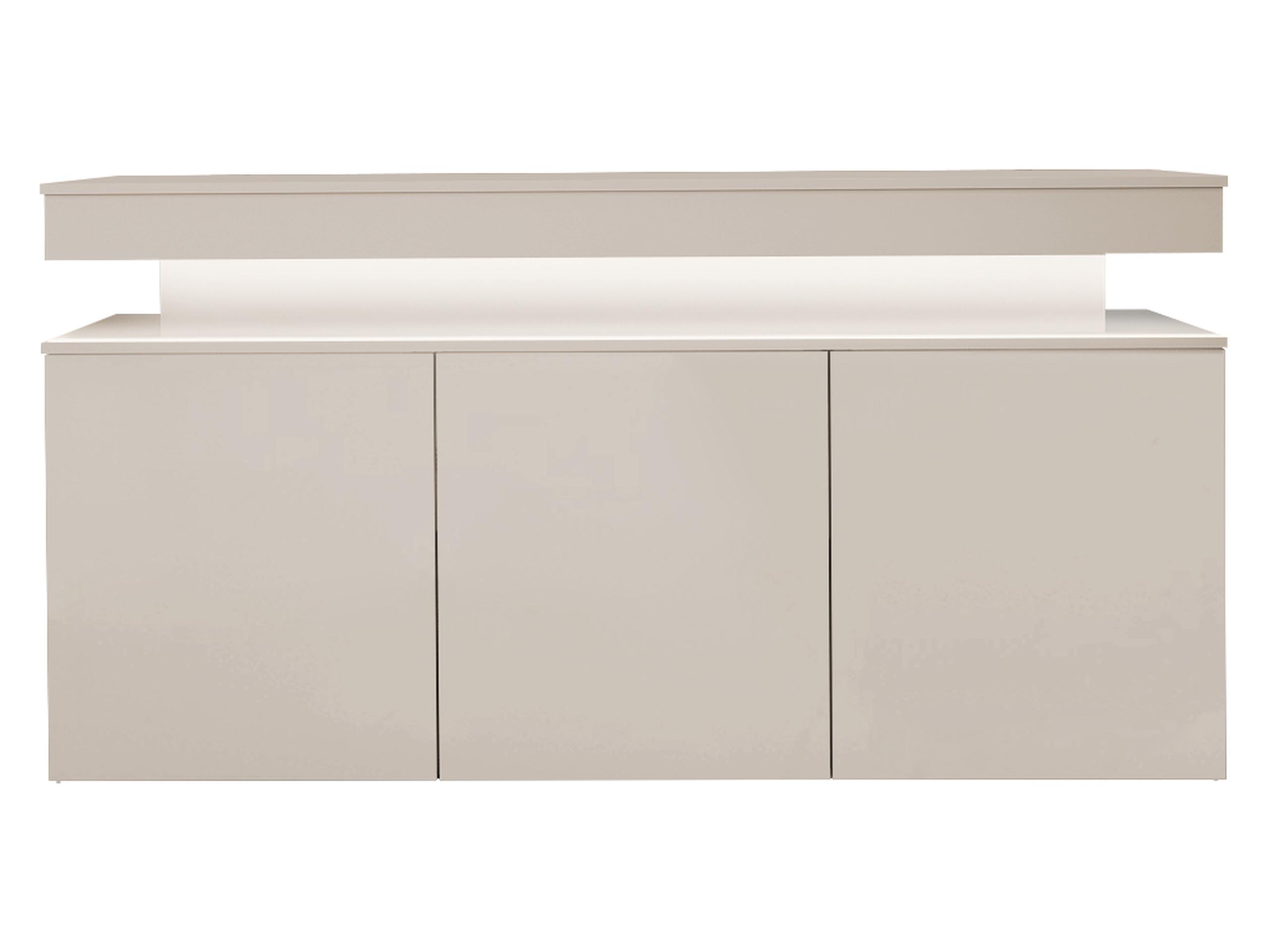 KOMMODE Glossa Bis 3D 160 - Sandfarben, Holzwerkstoff/Kunststoff (160/83/39cm) - MIRJAN24