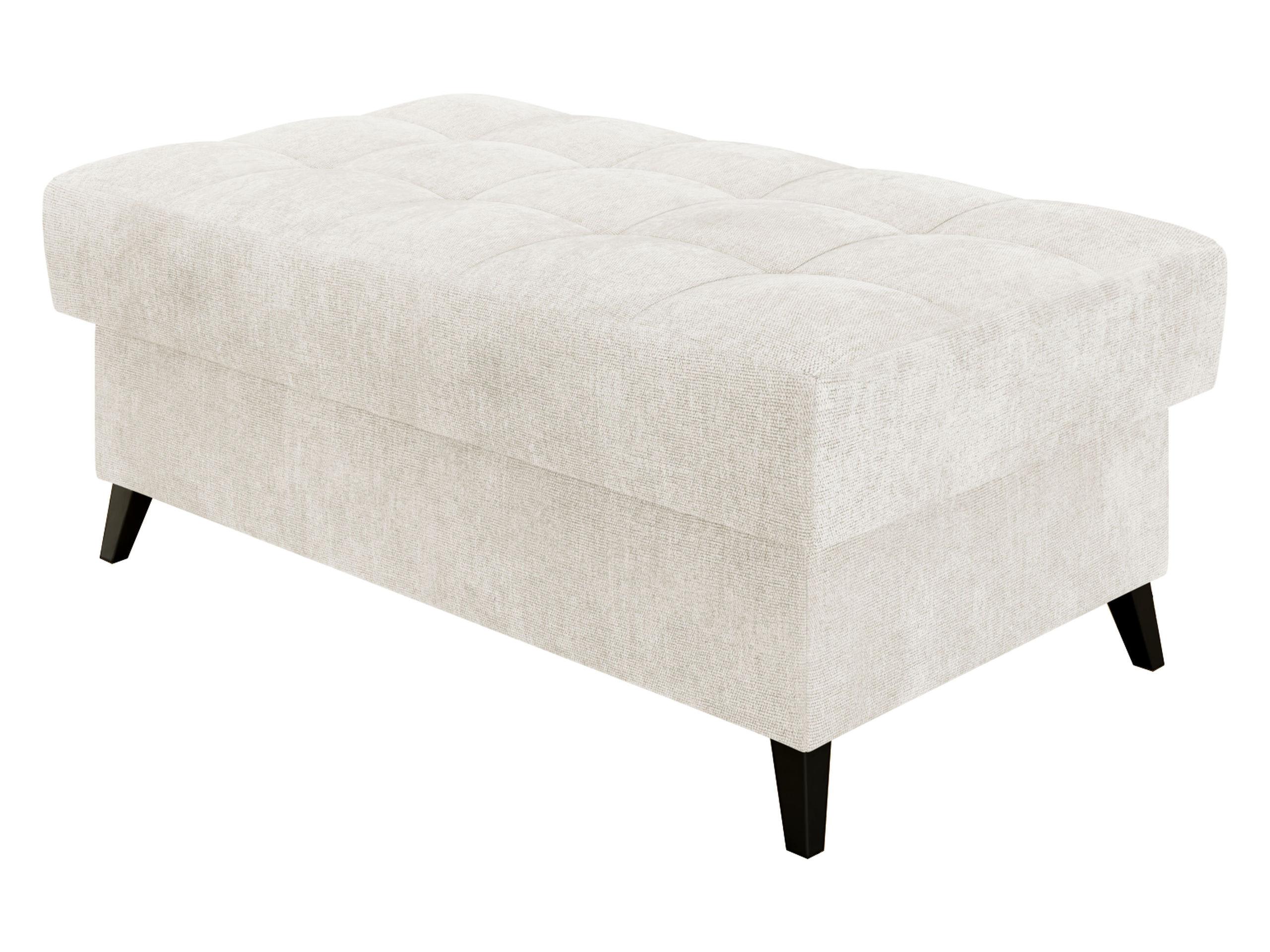 POLSTERHOCKER Nord - Perlmutt/Schwarz, Holz/Textil (106/44/67cm) - MIRJAN24