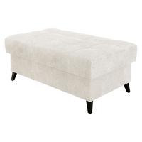 POLSTERHOCKER Nord - Perlmutt/Schwarz, Holz/Textil (106/44/67cm) - MIRJAN24