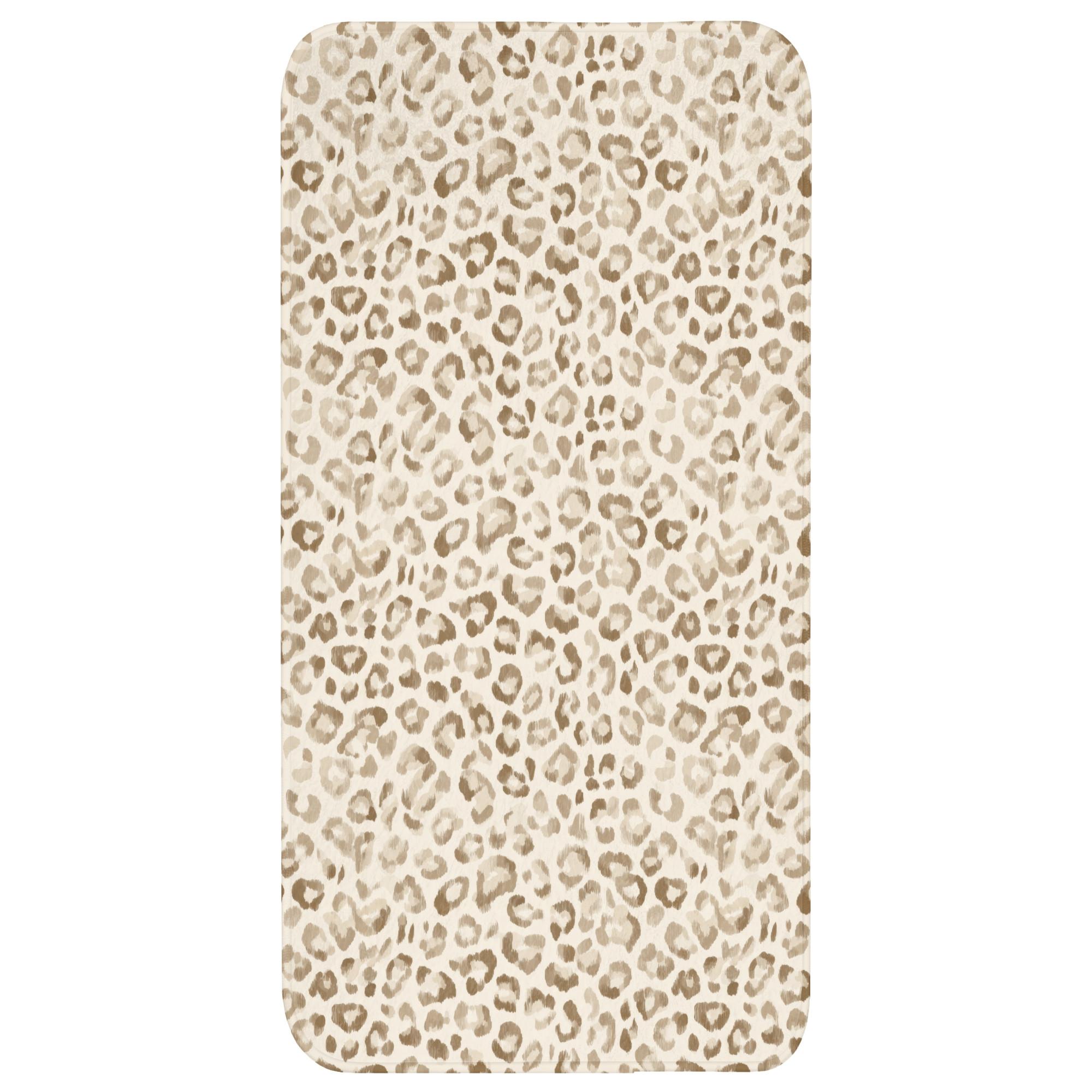BADEMATTE Leopard - Klassisch - Beige Badteppich 60x120 cm - Hellbraun, Textil (60/120cm) - OnlyWow