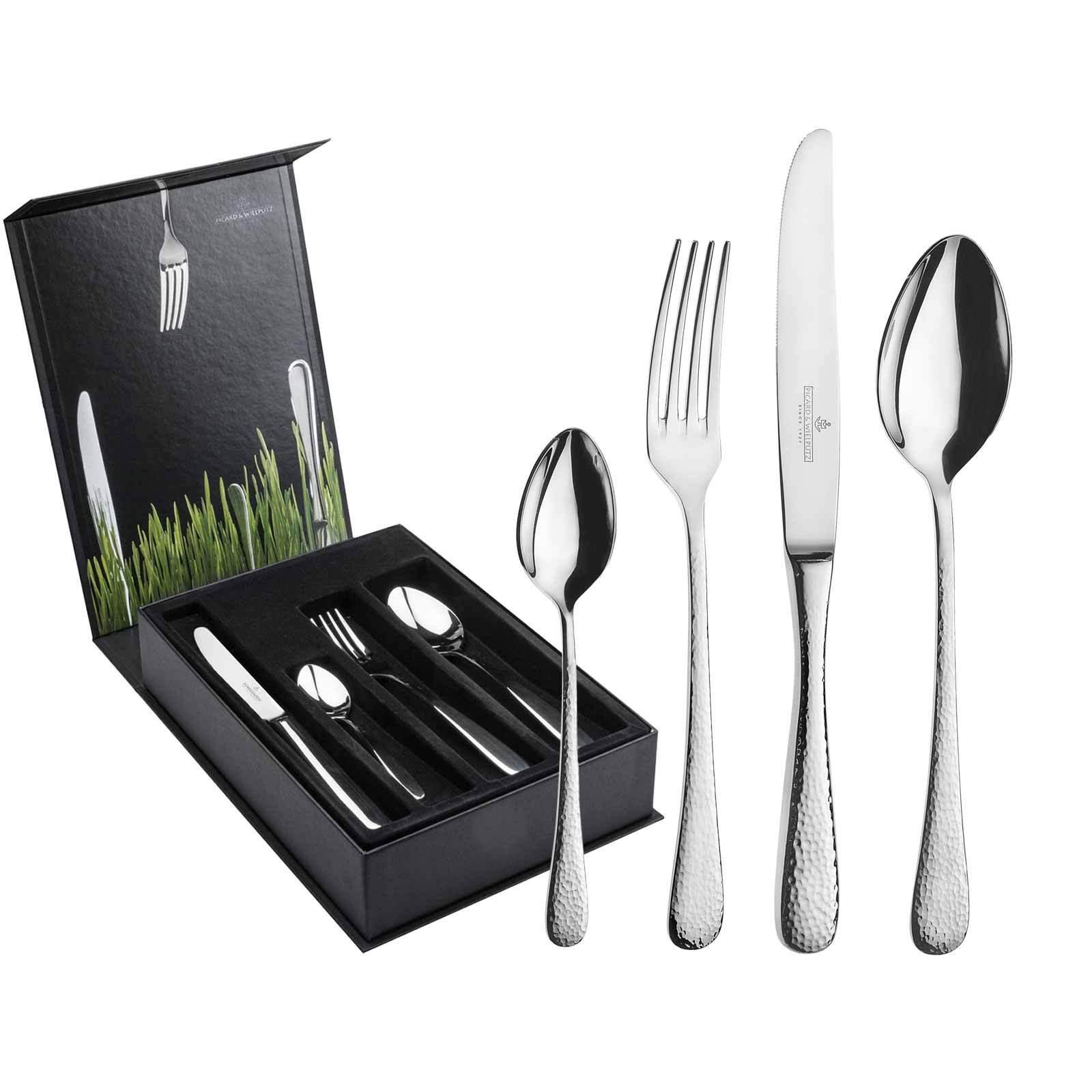 TAFELBESTECK INKL. BESTECKBOX Mia silber 24-tlg. - Silberfarben, Metall - Picard & Wielpütz