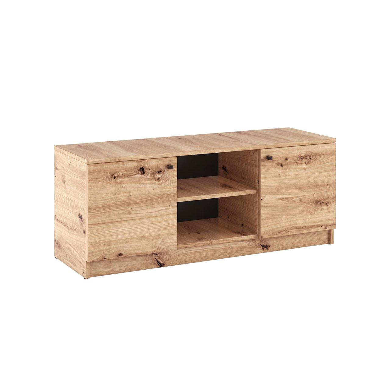 LOWBOARD NATURIO 120/48,5/40 cm, Eiche Artisan - Eiche Artisan, Holzwerkstoff (120/48.5/40cm) - MASSENO