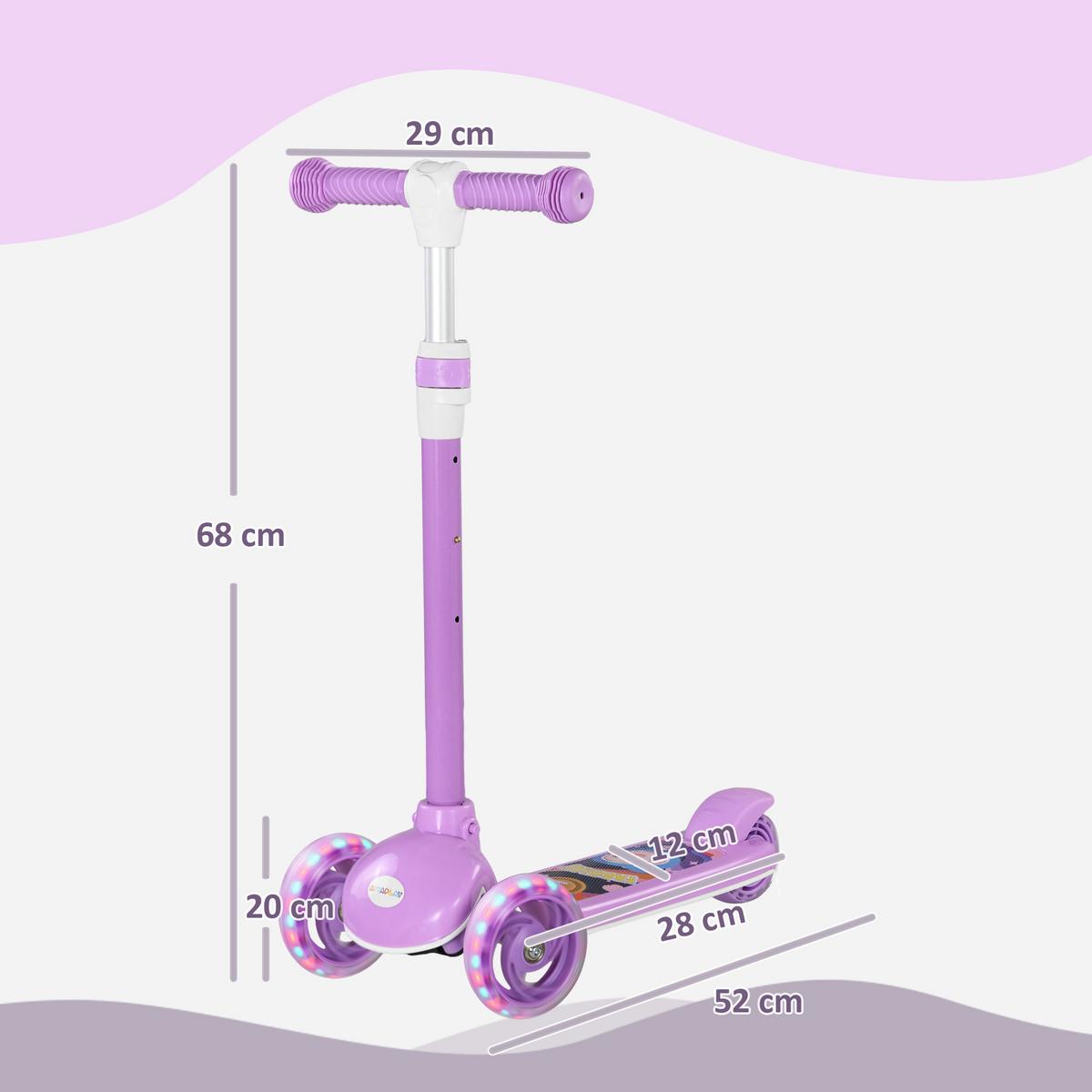 KINDERROLLER Kunststoff Stahl Violett - Violett, Kunststoff (52/29/76cm) - AIYAPLAY