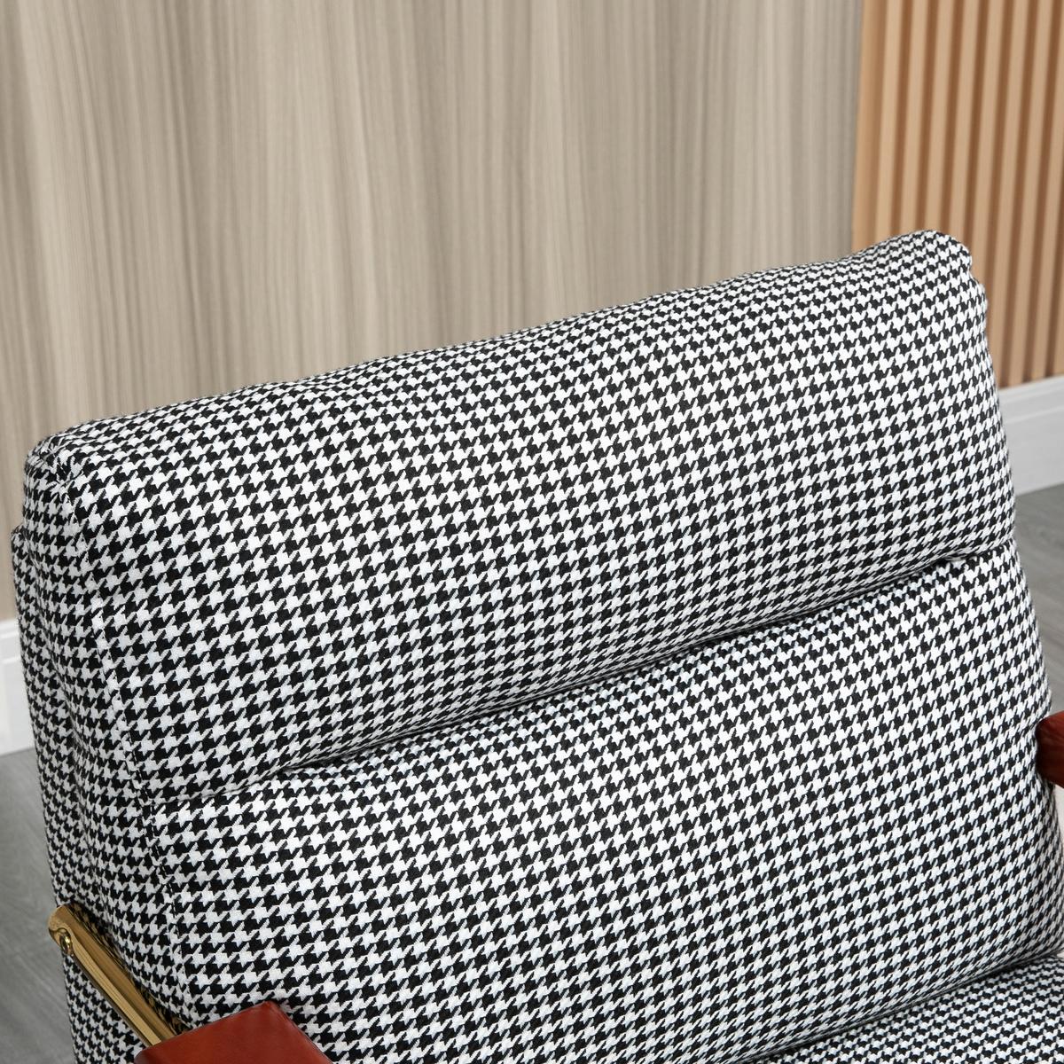 OHRENSESSEL Relaxsessel, Polstersessel Akzentsessel mit Leinenoptik, Stahlbeine - Multicolor, Kunststoff (81.5/87.5/72cm) - HOMCOM