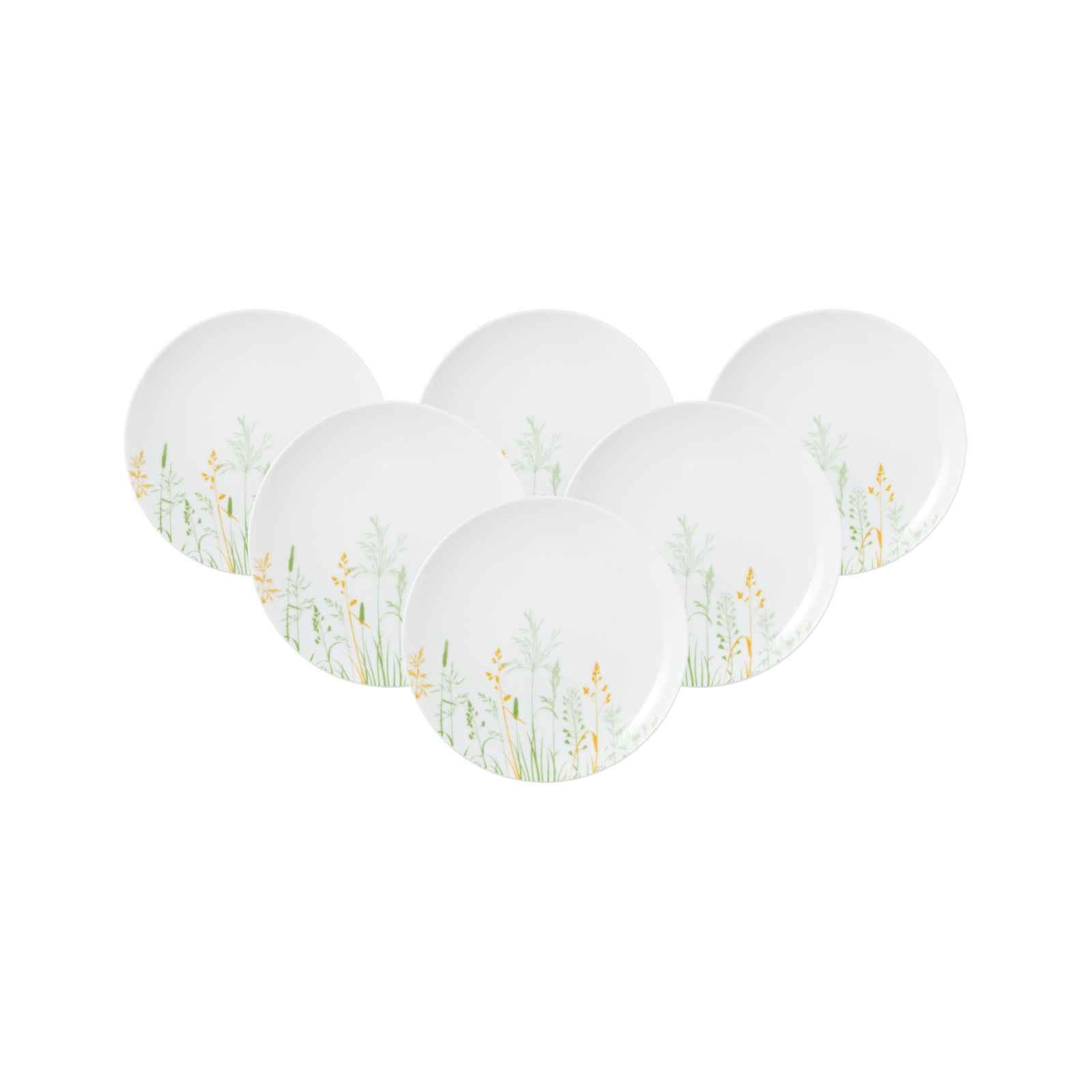 BROTTELLER Liberty Meadow Grasses weiß-bunt ø 17,5 cm 6er Set - Multicolor/Weiß, Keramik (17.7cm) - Seltmann Weiden