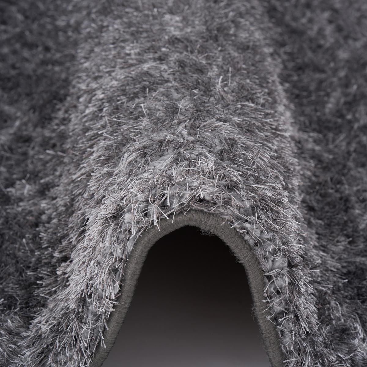 HOCHFLOR SHAGGY TEPPICH LUXUS FEELING MIX - Silberfarben, Textil (133/133cm) - Snapstyle