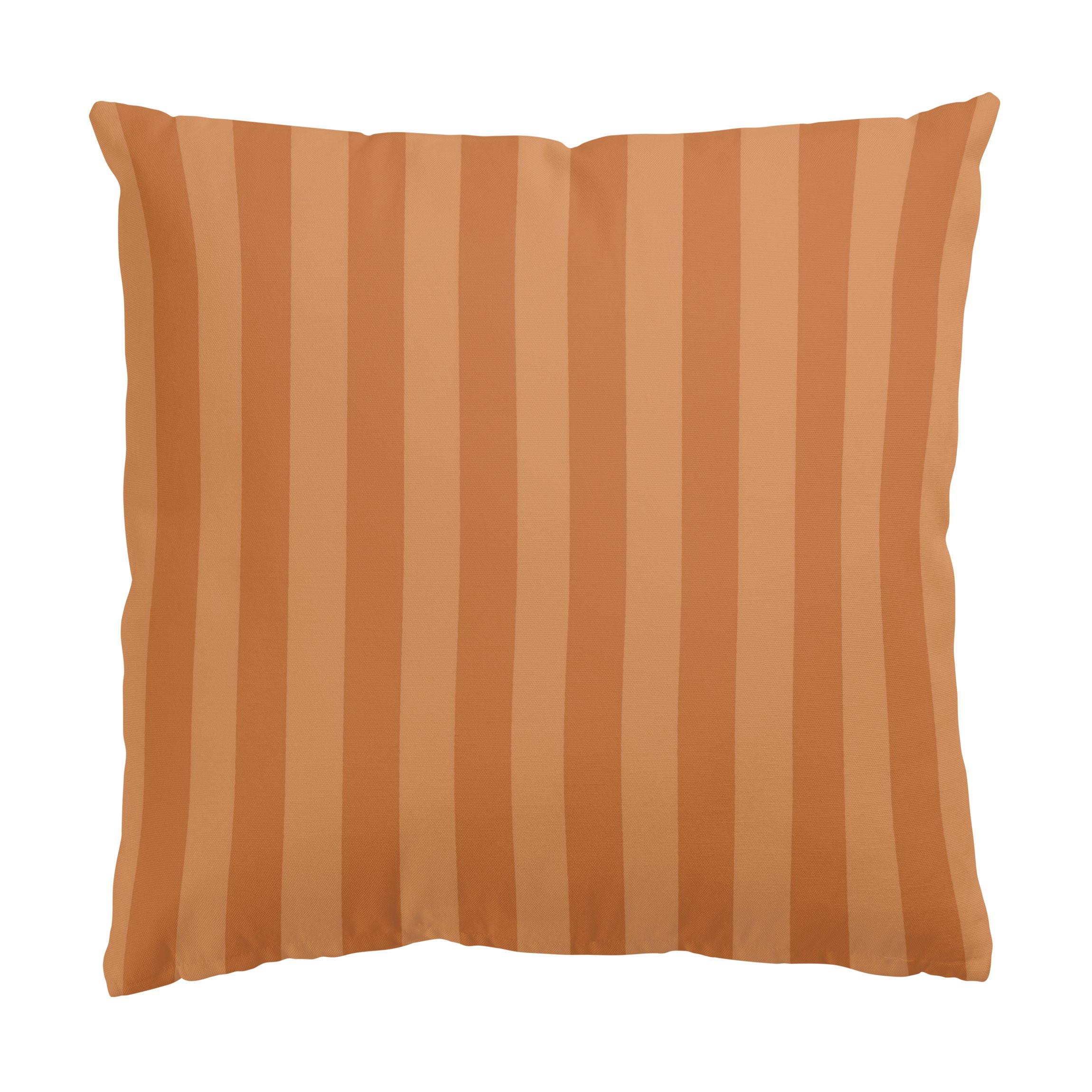 KISSENBEZUG Apricot Streifen 50/50 cm - Orange, Textil (50/50cm) - Bilderwelten