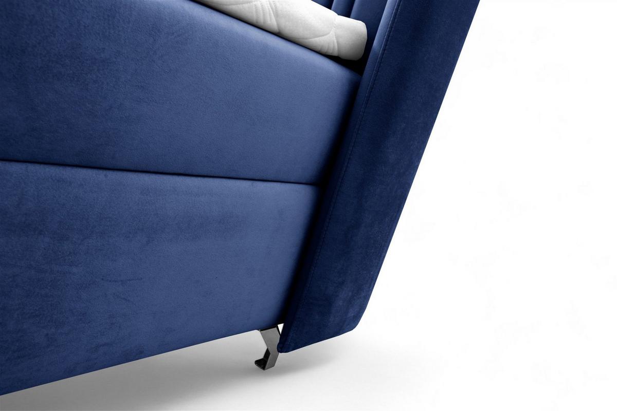 BOXBETT Damien - Blau, Holzwerkstoff/Textil (120/200cm) - Fun Möbel