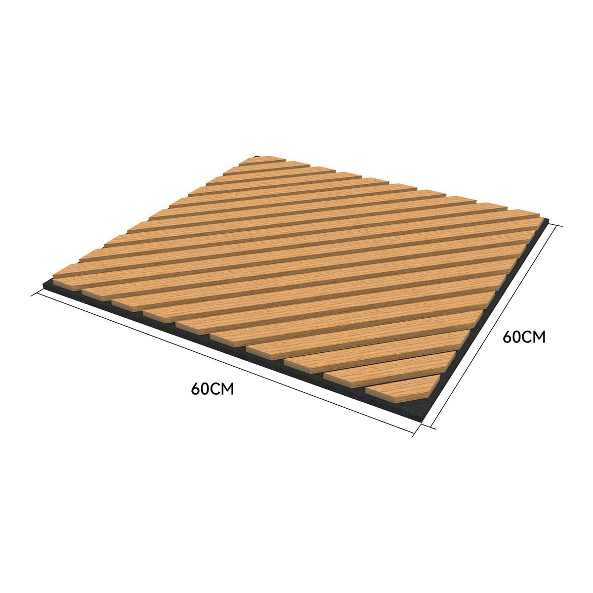 AKUSTIK WANDPANEEL-SET Vang 4-TLG. II - Sonoma Eiche, Holzwerkstoff/Kunststoff (60/60/2.1cm) - NEU.HOLZ