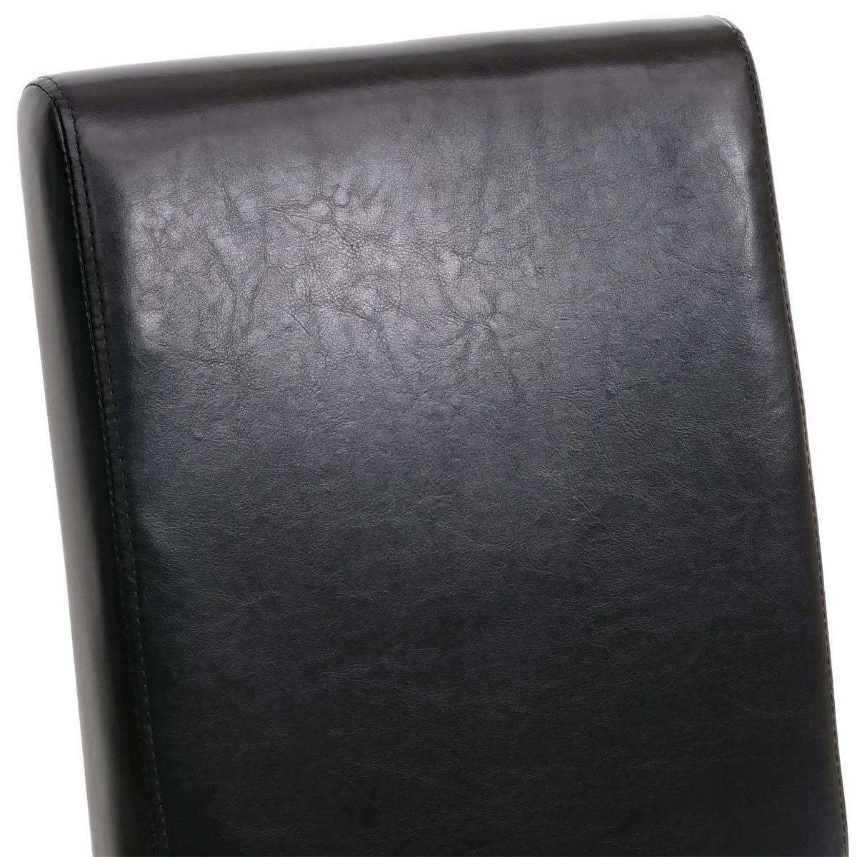 ESSZIMMERSTUHL Hochglanz Schwarz 2er-Set - Schwarz Hochglanz/Schwarz, Textil (43/90/56cm) - MCW