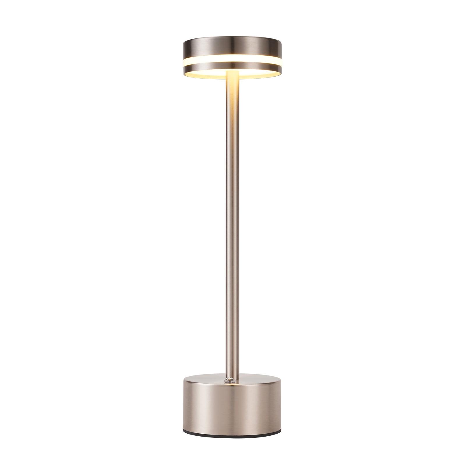TISCHLEUCHTE Glanzel 8/8/31.5 cm - Silberfarben, Kunststoff/Metall (8/8/31.5cm) - ZMH
