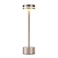 TISCHLEUCHTE Glanzel 8/8/31.5 cm - Silberfarben, Kunststoff/Metall (8/8/31.5cm) - ZMH