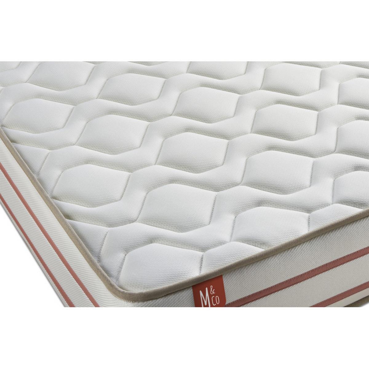 MATRATZE Le Doux Memory-Schaum 90 x 190 cm h4 - Weiß, Textil (90/190cm) - Marmottes & Co