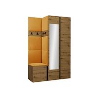 GARDEROBEN-SET Orion XXVI - Eiche Artisan/Orange, Holzwerkstoff/Kunststoff (116/186/46cm) - MIRJAN24