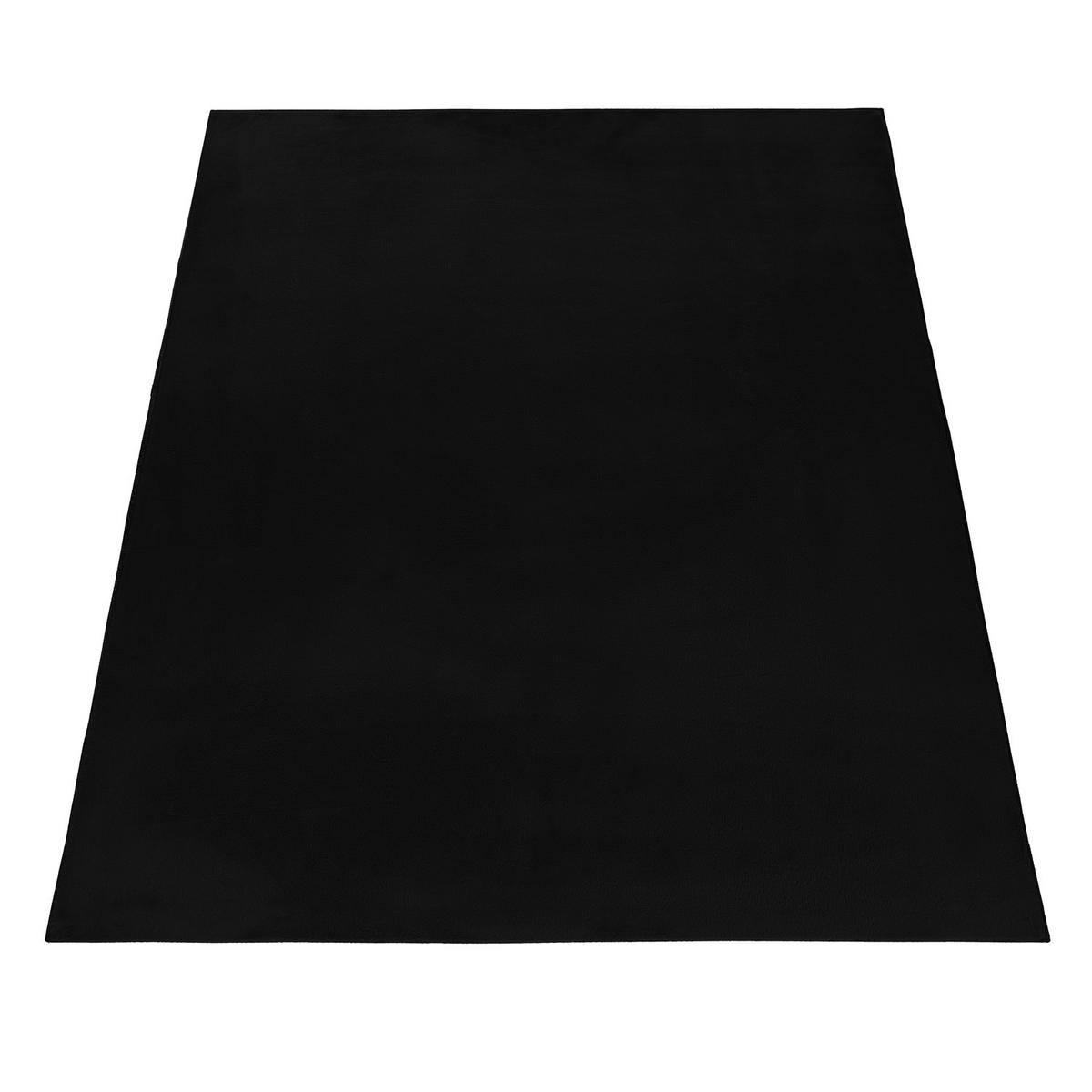 TEPPICH Kurzflor Waschbar NECKAR in Schwarz, einfarbig, 200 x 290 cm - Schwarz, Textil (290/200cm) - KADIMA DESIGN