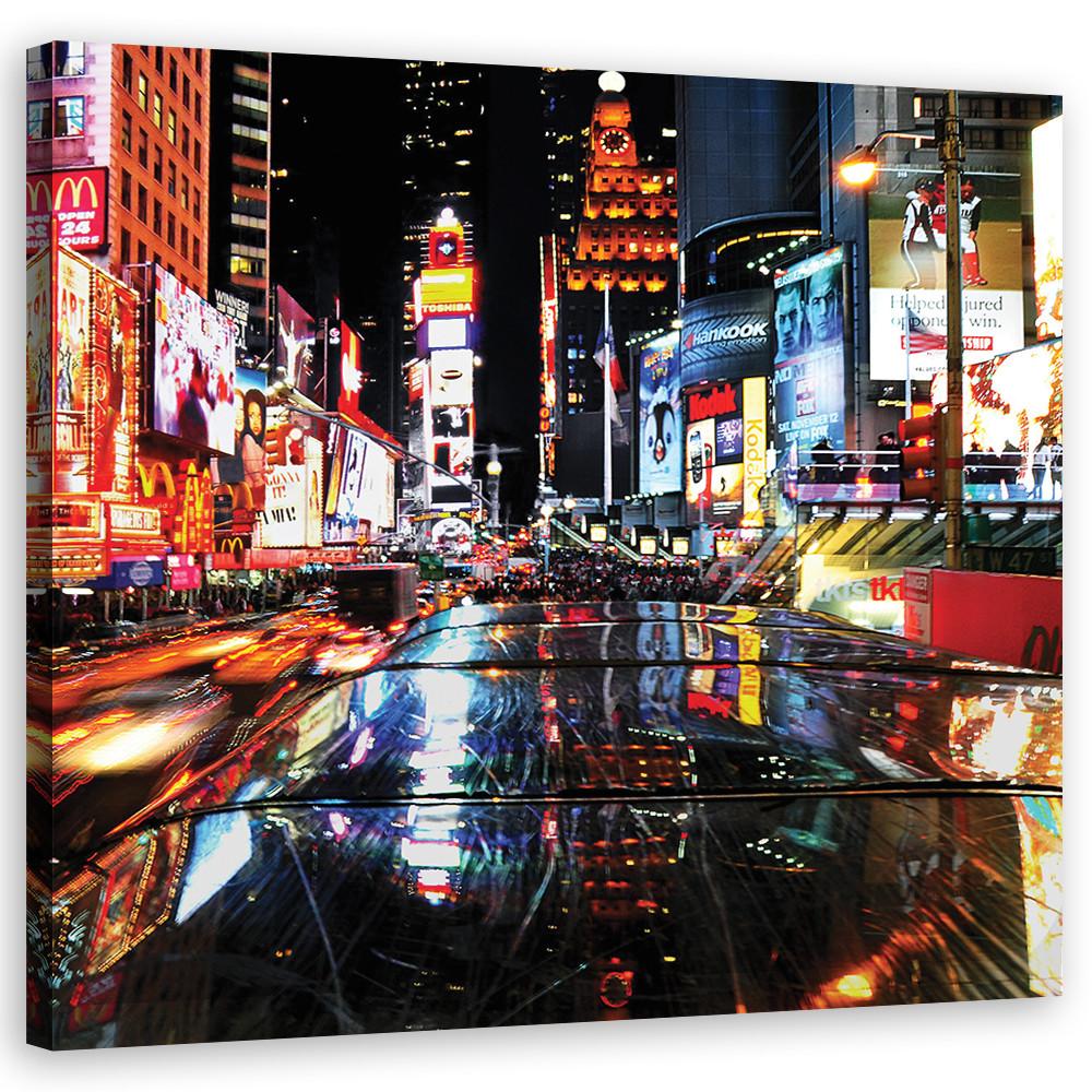 WANDBILD städte und architektur farbig - Multicolor, Textil (50/50cm) - Feeby
