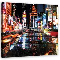 WANDBILD städte und architektur farbig - Multicolor, Textil (50/50cm) - Feeby