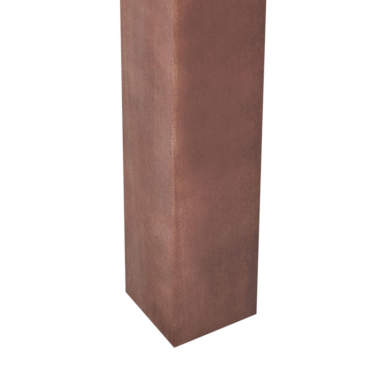 GARTENTISCH Eukalyptusholz dunkel braun 180x100 cm Tuscania - Dunkelbraun, Holz (100/180/73cm) - Beliani