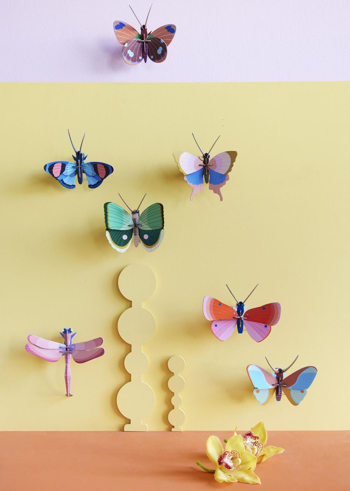 WANDSKULPTUR Bunt 7/13 cm - Multicolor, Wellpappe (7/13/16cm) - Studio Roof