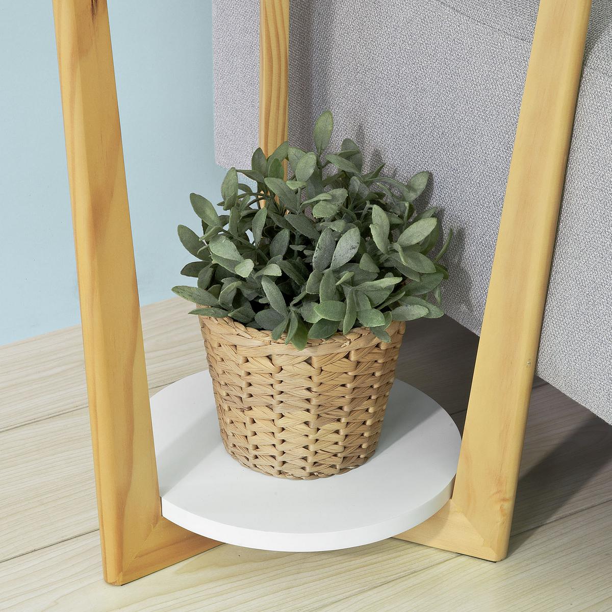 BEISTELLTISCH Weiß - Weiß, Holzwerkstoff (25/45/60cm) - SoBuy