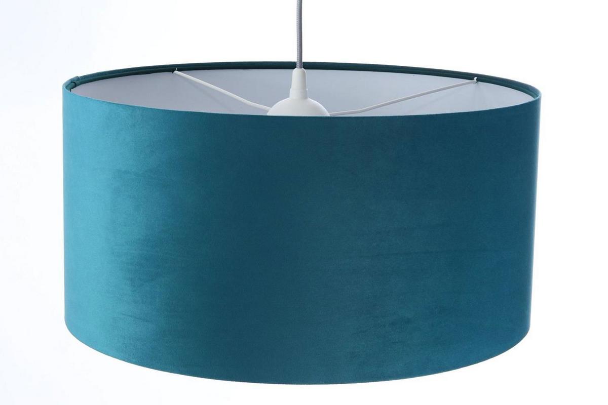 HÄNGELEUCHTE Türkis 60/30 cm - Türkis/Weiß, Kunststoff (60/1.1/30cm) - ONZENO