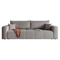 SCHLAFSOFA PEDRO mit Bettkasten Grau - Dunkelgrau, Holzwerkstoff/Textil (244/79/93cm) - Idohome