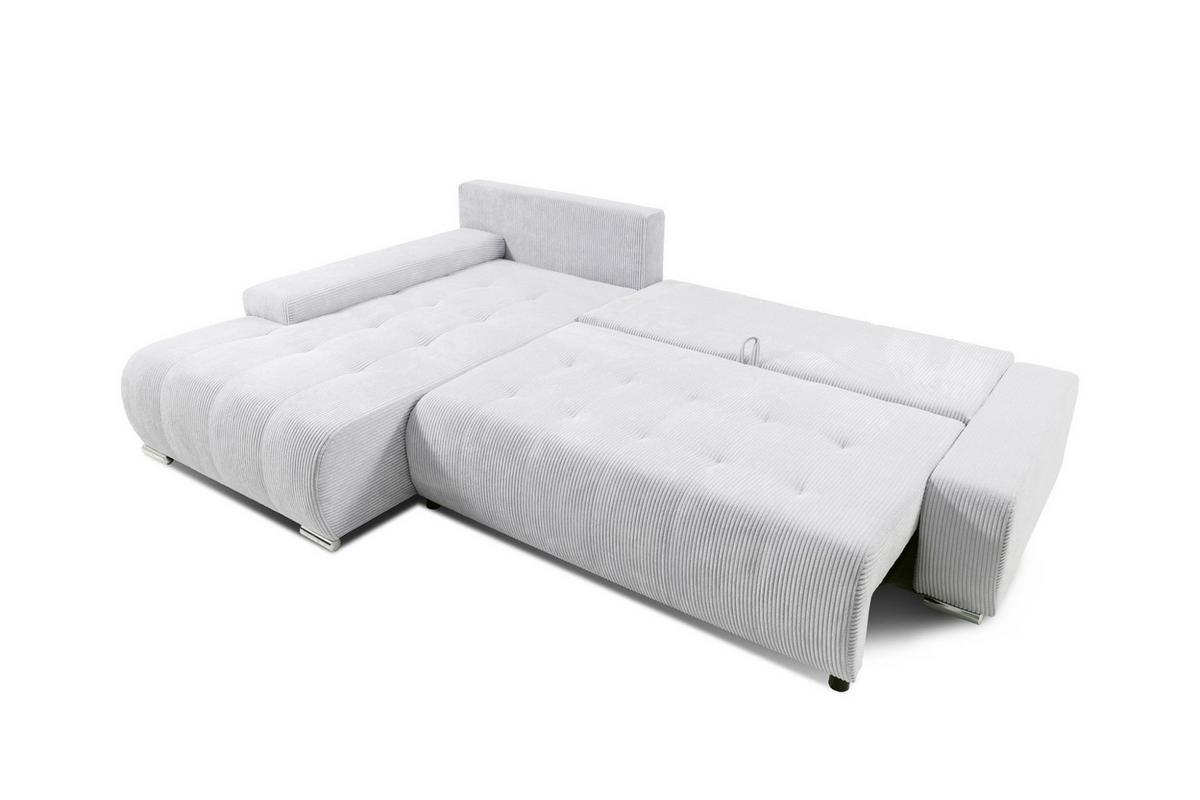 ECKSOFA Vogar In Poso - Grau, Holzwerkstoff/Textil (265/185cm) - Fun Möbel