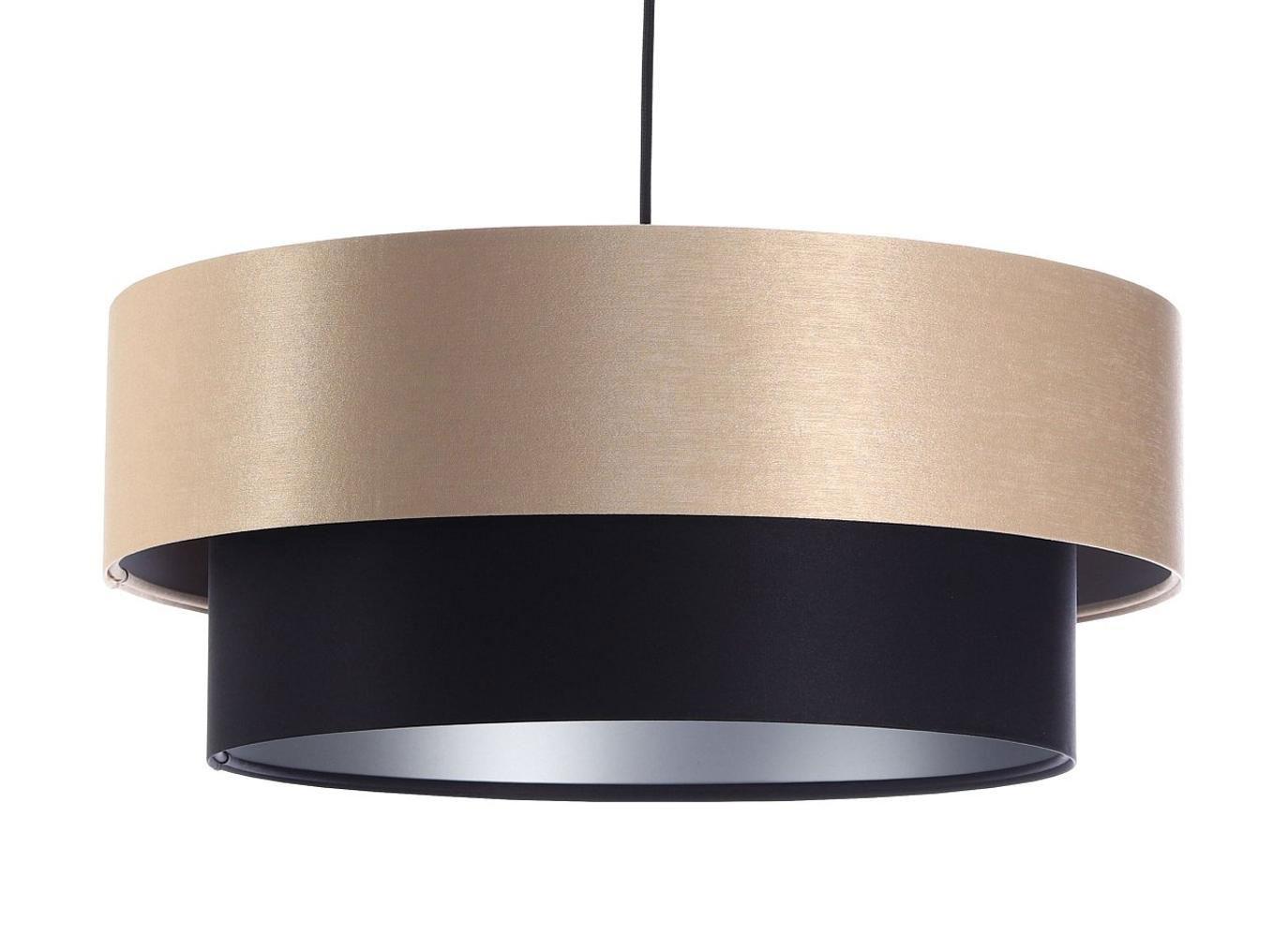 HÄNGELEUCHTE Schwarz 50/20 cm - Beige/Schwarz, Kunststoff (50/1/20cm) - ONZENO